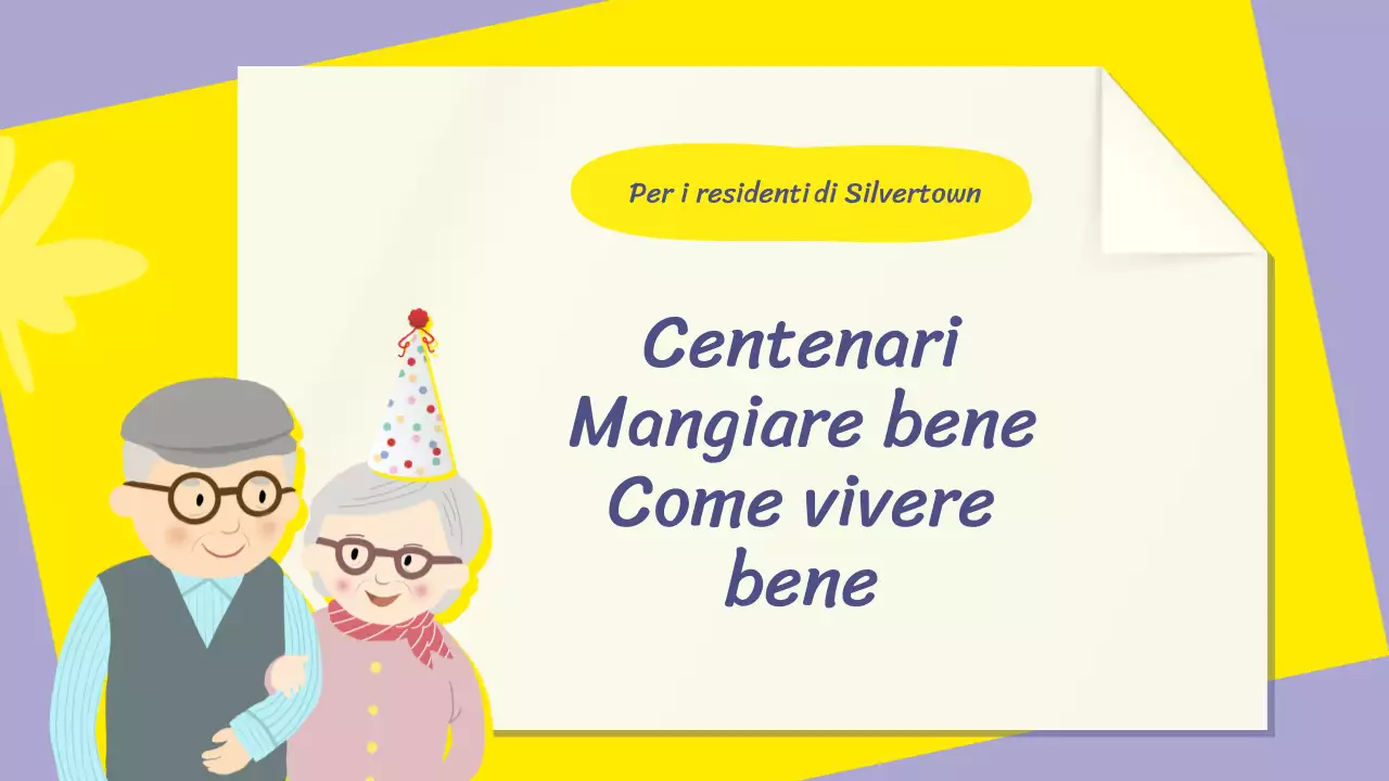 Una semplice città d'argento in giallo e malva Risorse didattiche