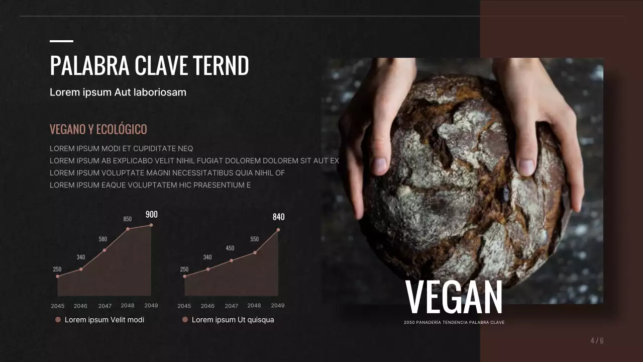 Nueva propuesta de menú para una panadería marrón y negra