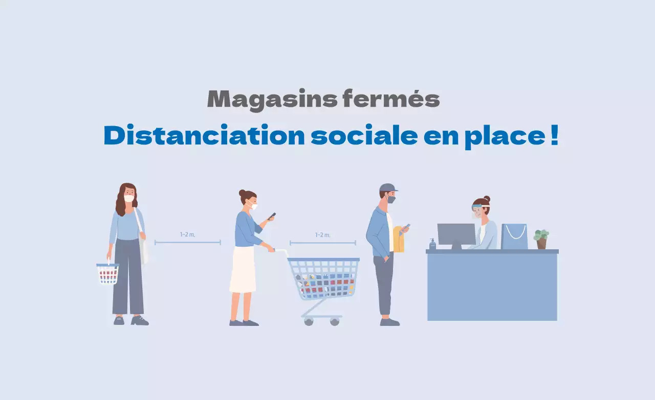 Illustration bleue prévention de l'effet couronne