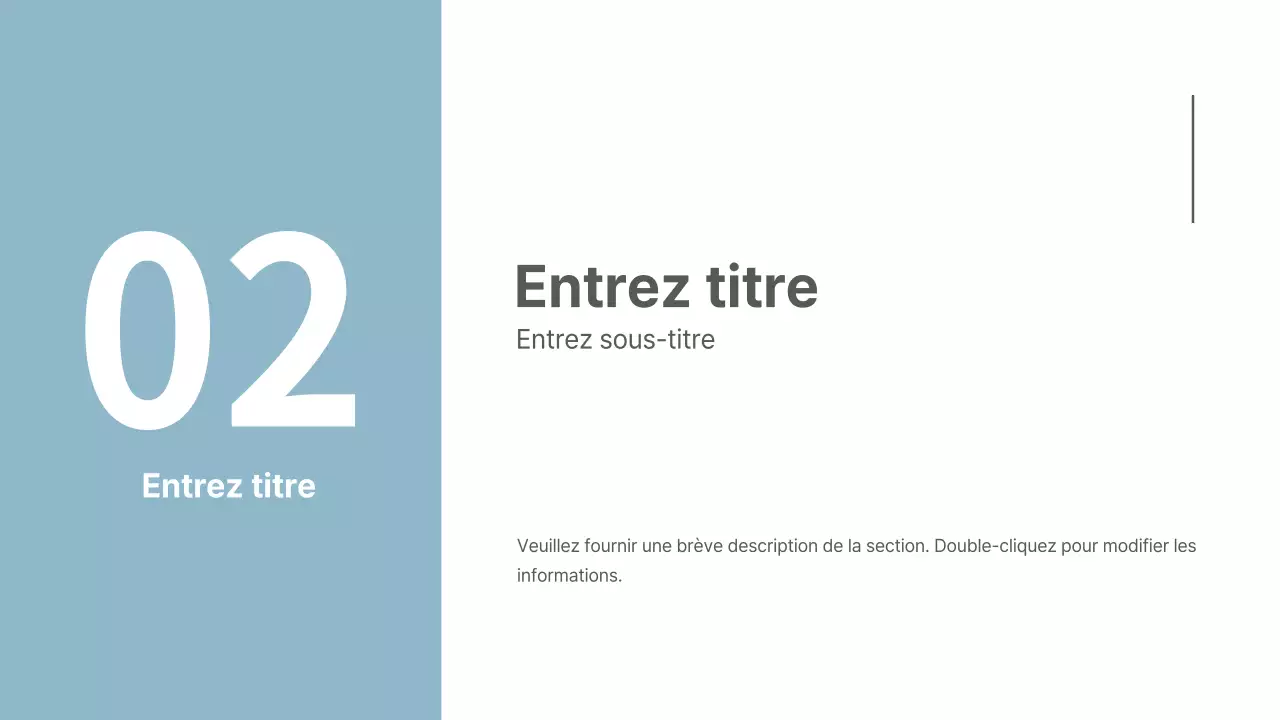 Présentations concises