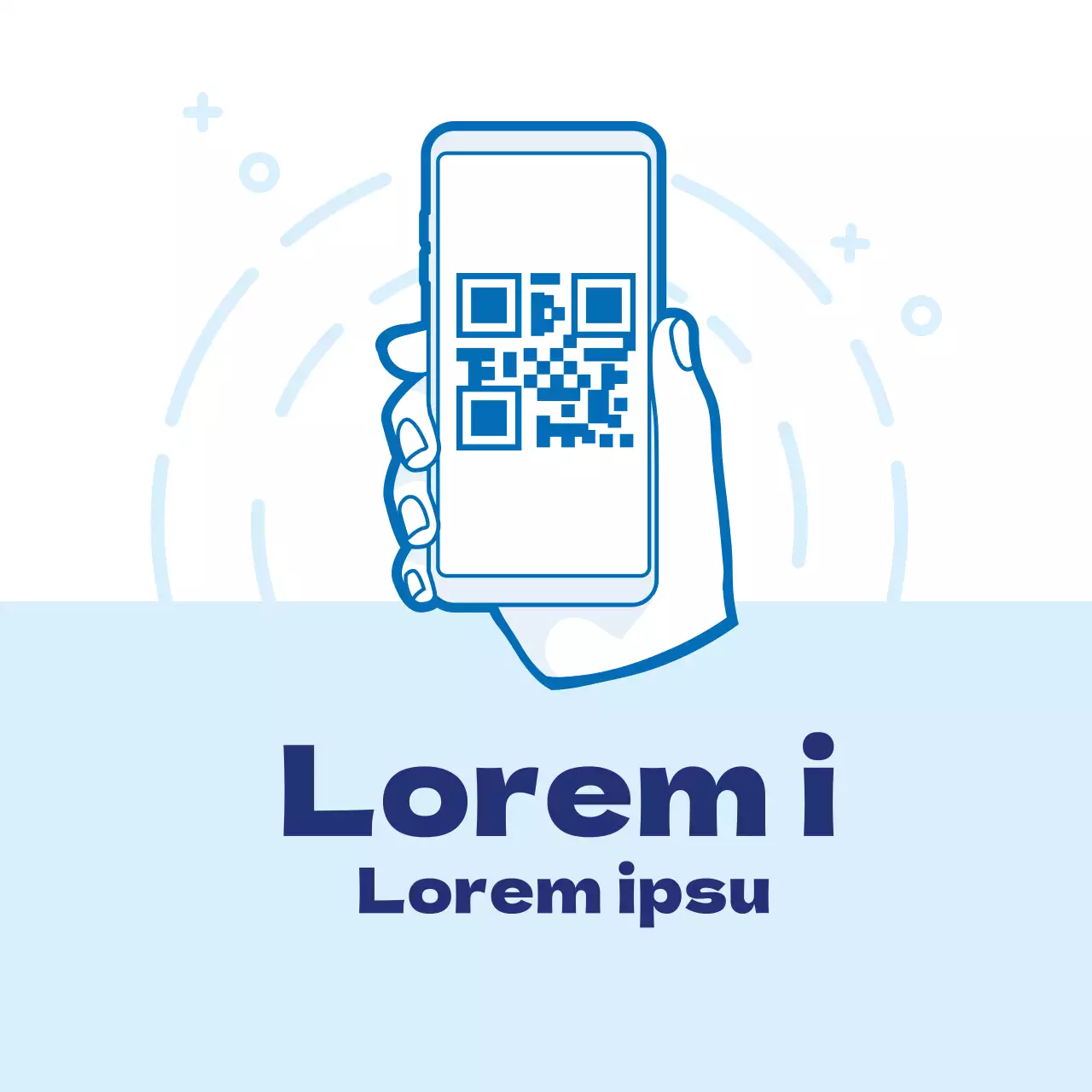 Pulcras etiquetas azules ilustradas de registro de coronavirus