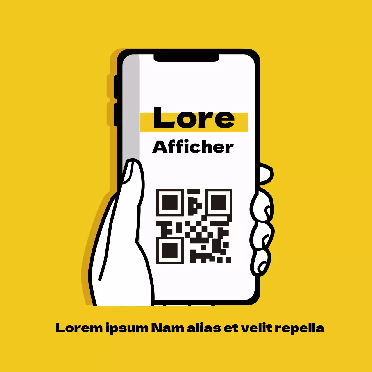 Étiquettes d'inscription illustrées, jaunes et soignées, pour le coronavirus