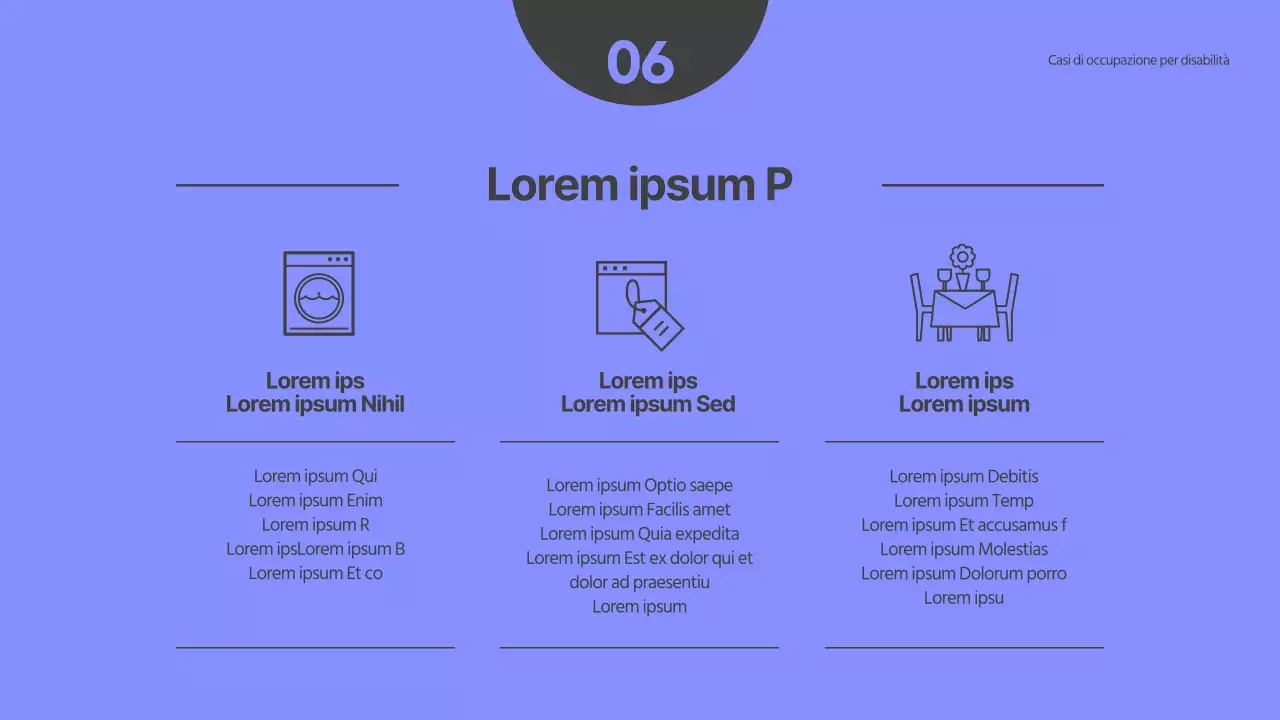 Tema di formazione sulla disabilità in azzurro e grigio