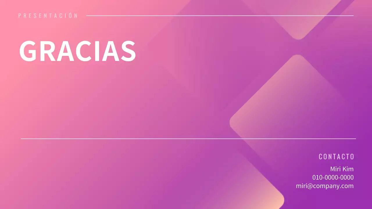 Presentación de distintos diseños con conceptos gráficos de degradado rosa