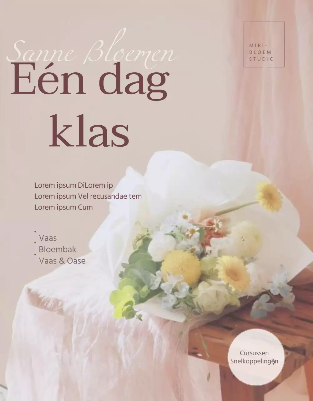 Een gids voor een luxe eendaagse bloemencursus in roze.