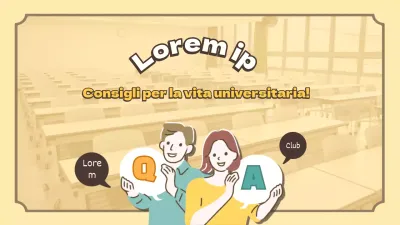 Messaggi gialli e carini di consigli per la vita universitaria