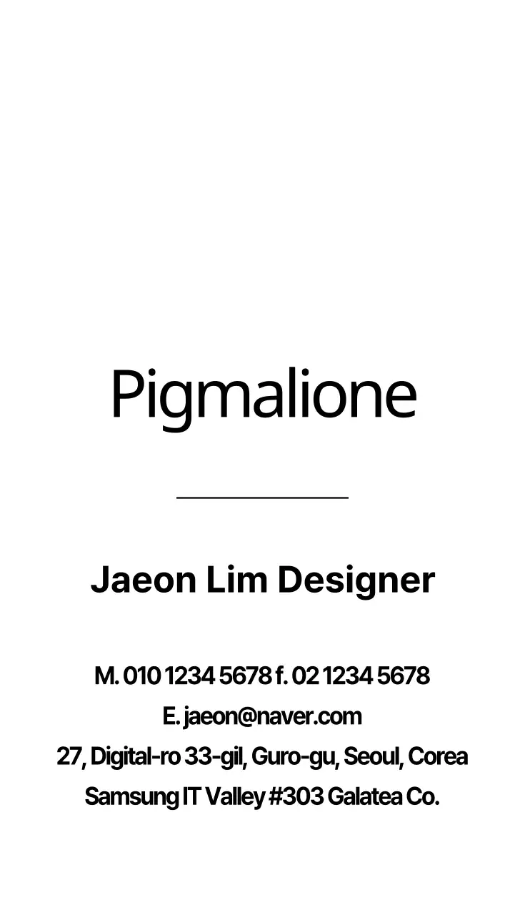 Biglietto da visita di uno stilista in abito professionale maschile con foto in bianco e nero di un uomo