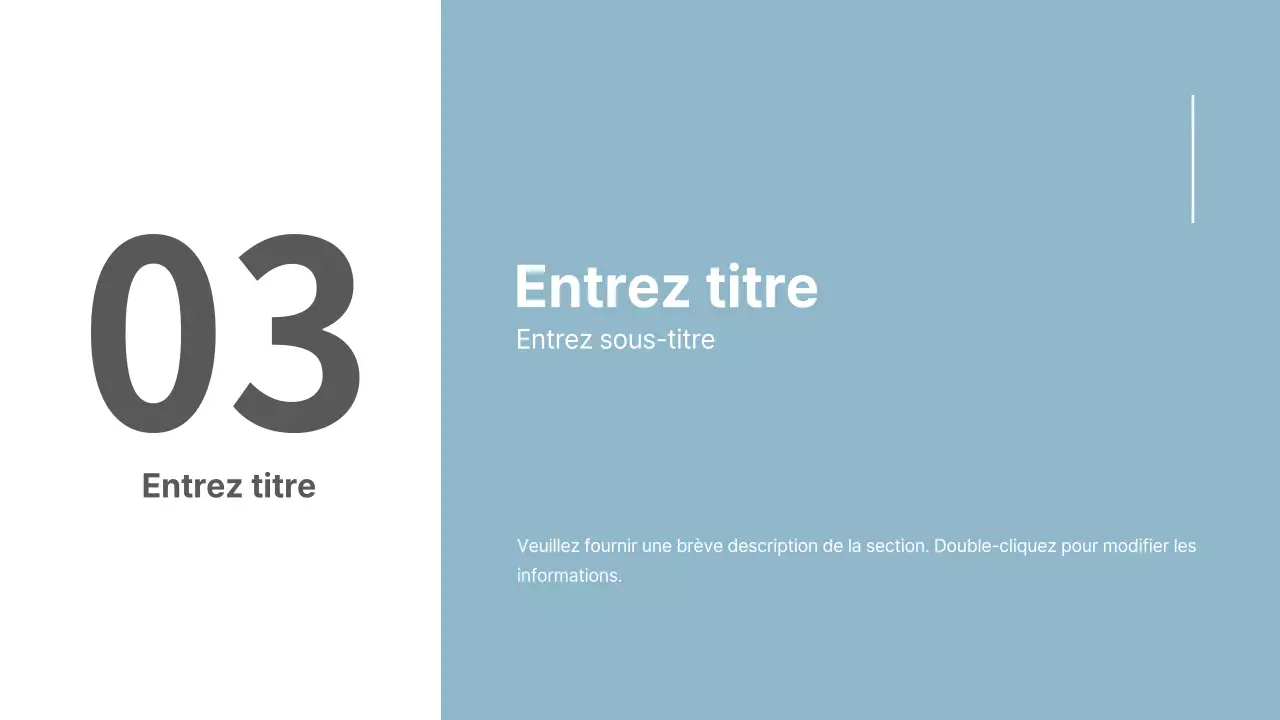 Présentations concises