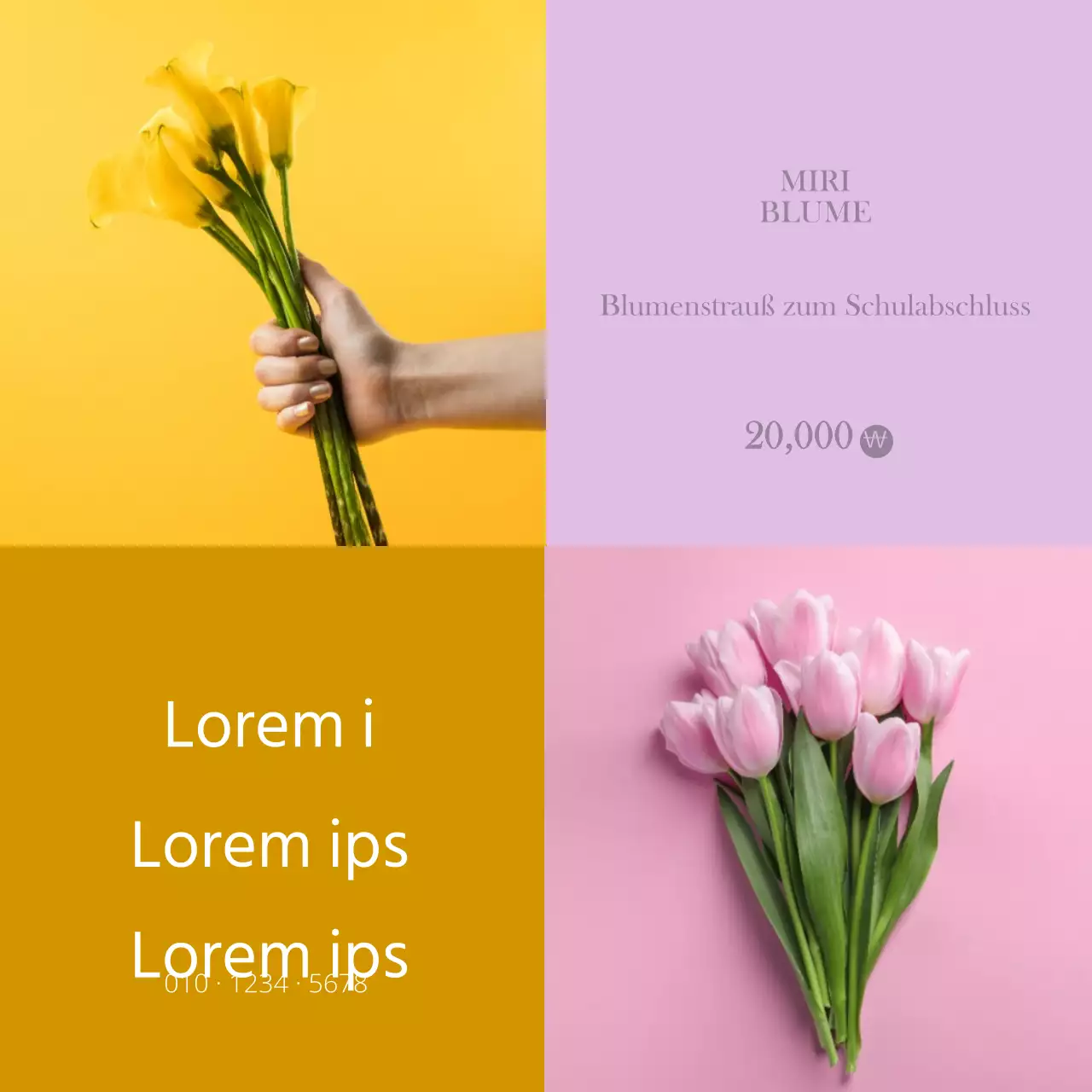 Beeindruckende Blumenlieferung