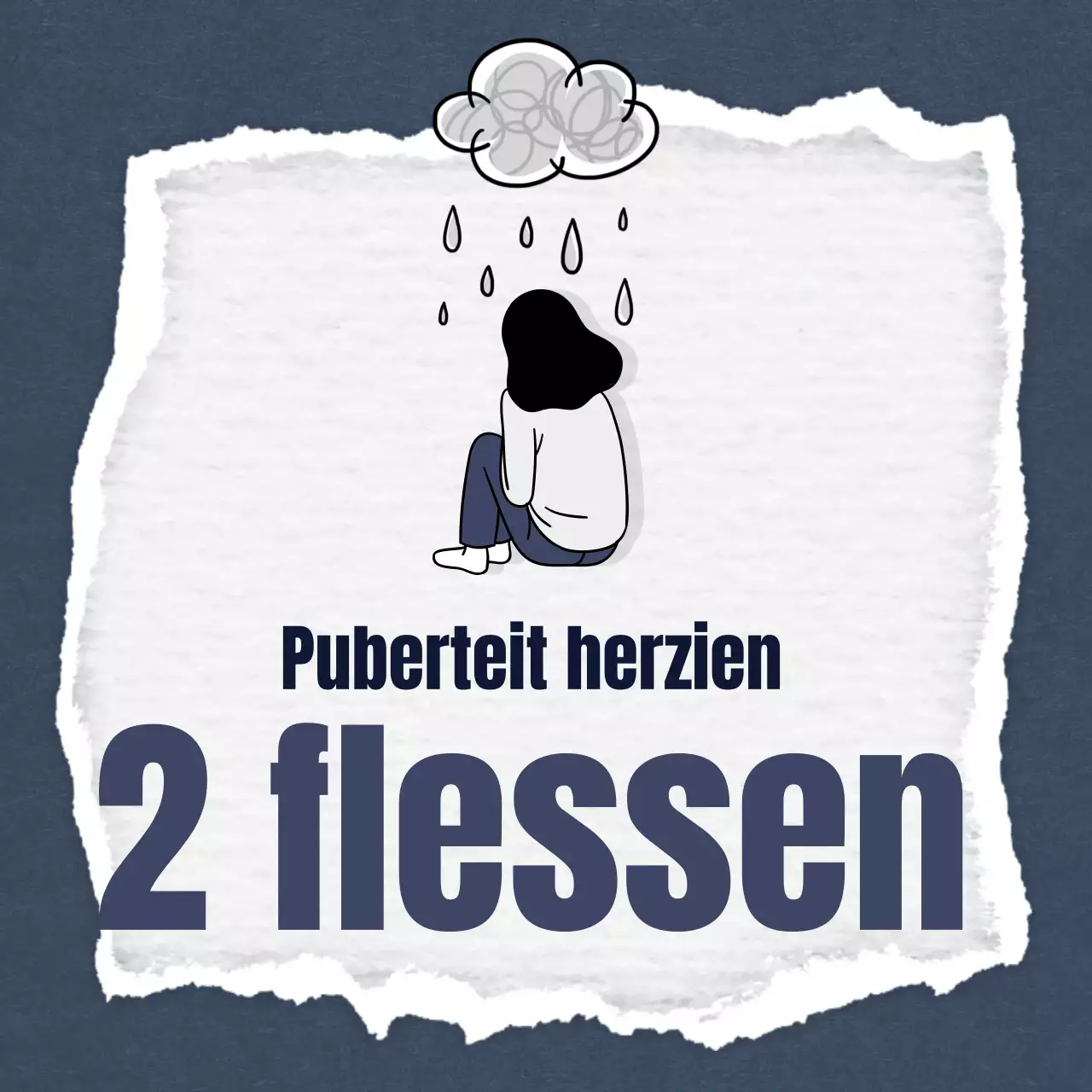 Een minimalistisch, marineblauw en grijs twee-bij-twee adviescentrum promoten