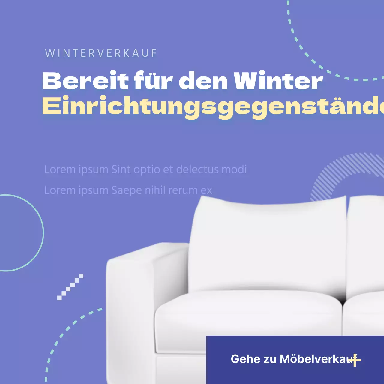 Verkauf von Innenmöbeln