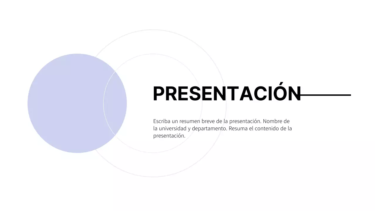 Presentaciones básicas