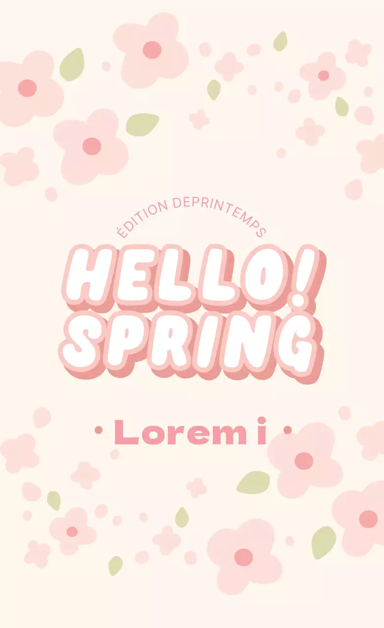 Etiquette de café avec illustration rose