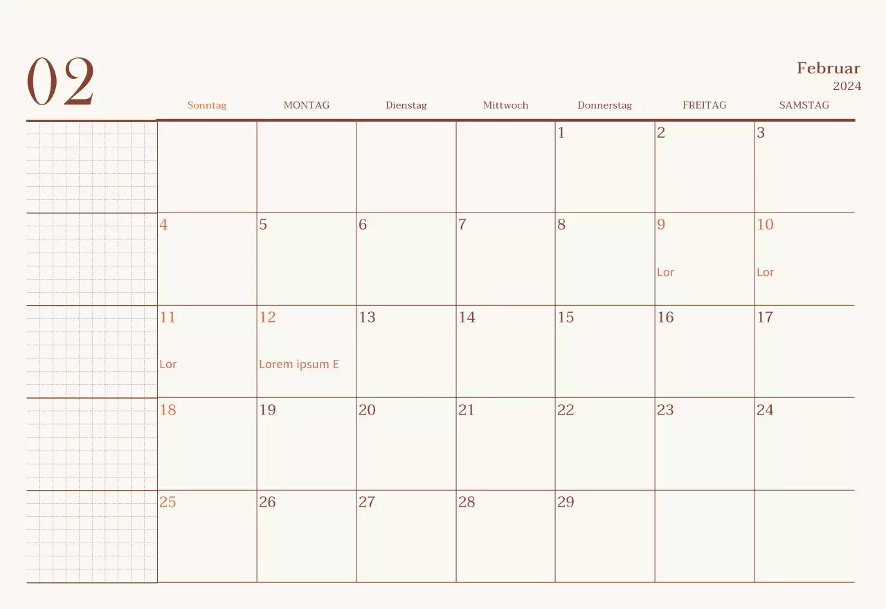 Emotionales Cafe-Fotolayout in Beige und Braun