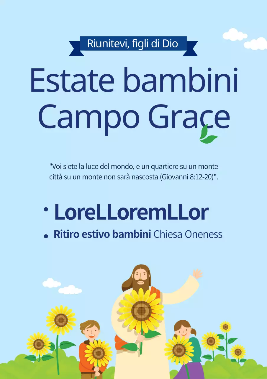 Campi estivi per bambini della Chiesa