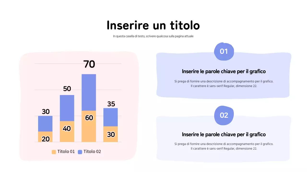 Grafici a barre di forma geometrica pastello