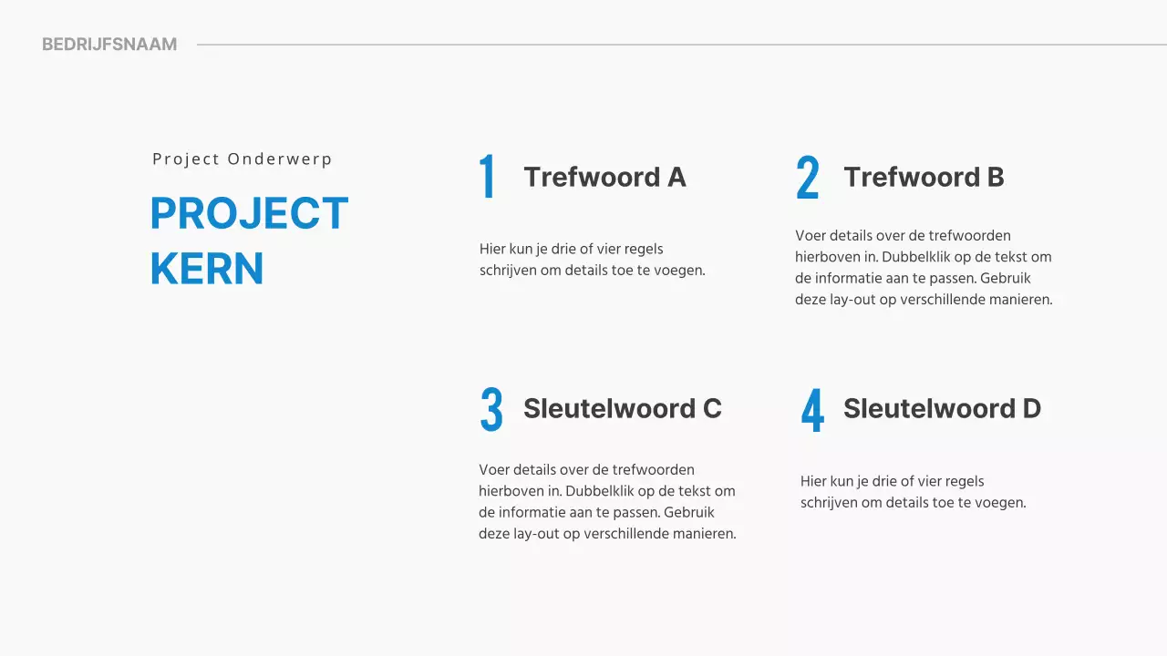 Presentaties voor rapportage