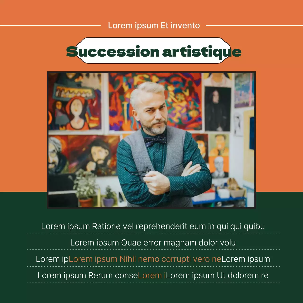 Les luxueuses illustrations orange et vertes d'ArtTech fournissent des informations sur les investissements et la fiscalité.