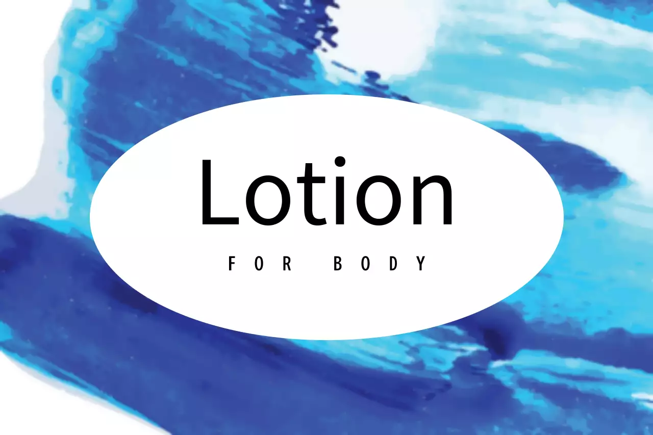 青 シンプル ローション ラベル ファンシーバナー