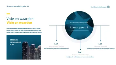 Zakelijk trefwoord taartdiagram in indigo en geel