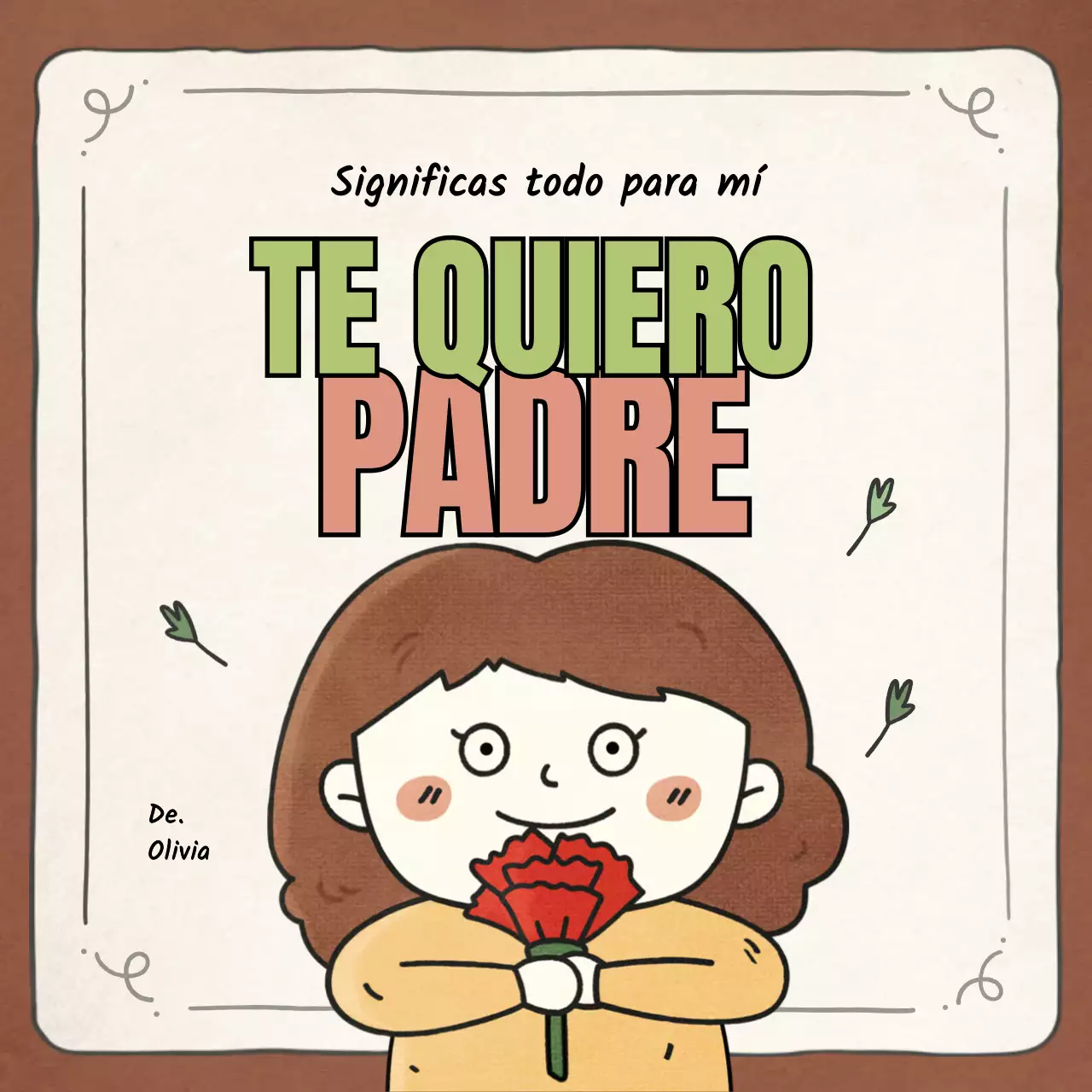 Concepto ilustrado vintage felicitación del día de la madre en amarillo y azul