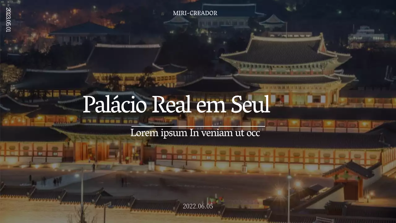 Miniaturas do YouTube dos melhores locais para ver o Palácio Imperial à noite
