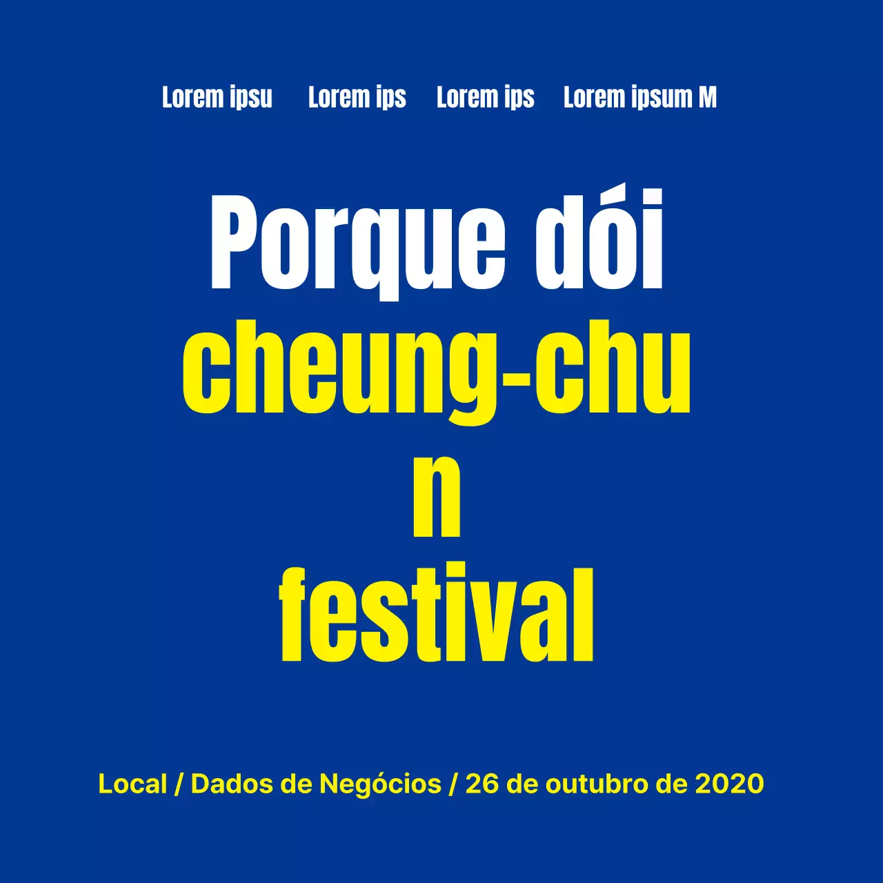 Festival da Juventude_Square Banner