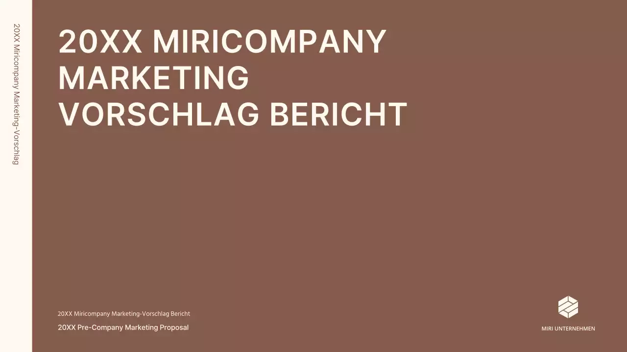 Ein Business-Konzept-Kit mit minimalistischen und einfachen Linien in Braun.