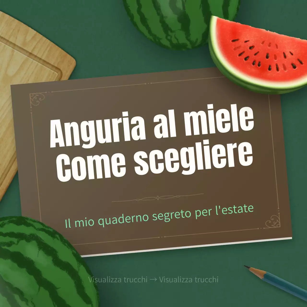 Consigli per la scelta di un'anguria tropicale rossa e verde spiegati