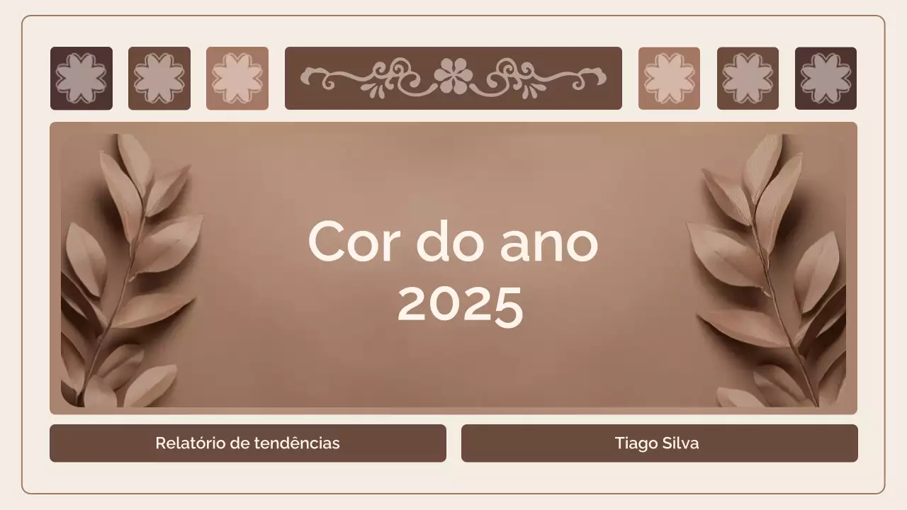 Relatório de tendências da cor Mocha Mousse