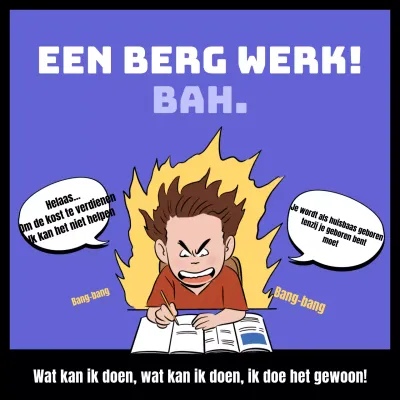 Hilarisch lied over de echte worstelingen van een paarse student