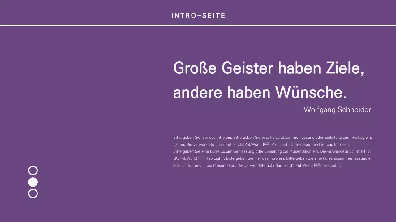 Sauberere Präsentationen