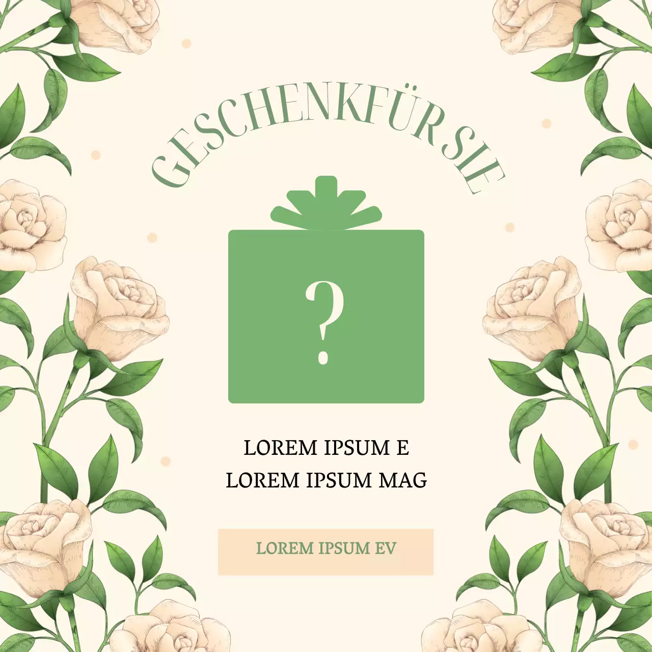 Ein florales Konzept in Beige und Chartreuse Blume des Monats