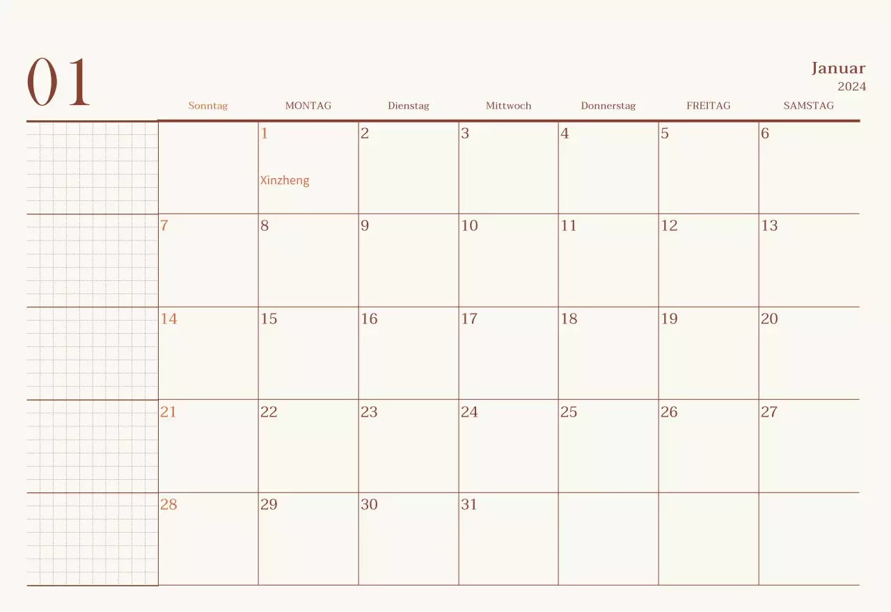 Emotionales Cafe-Fotolayout in Beige und Braun