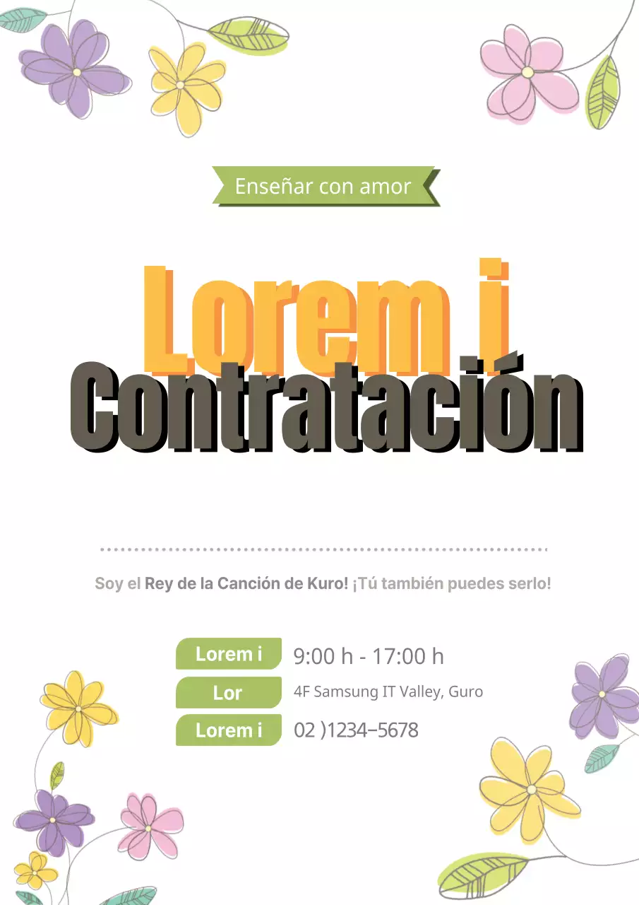 Clase de canto con abalorios