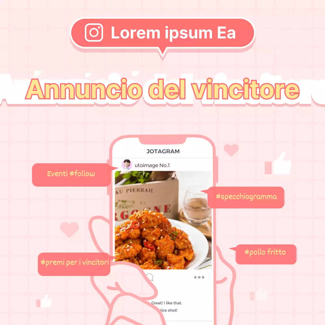 Annunciate i vincitori degli eventi sui social media in rosa