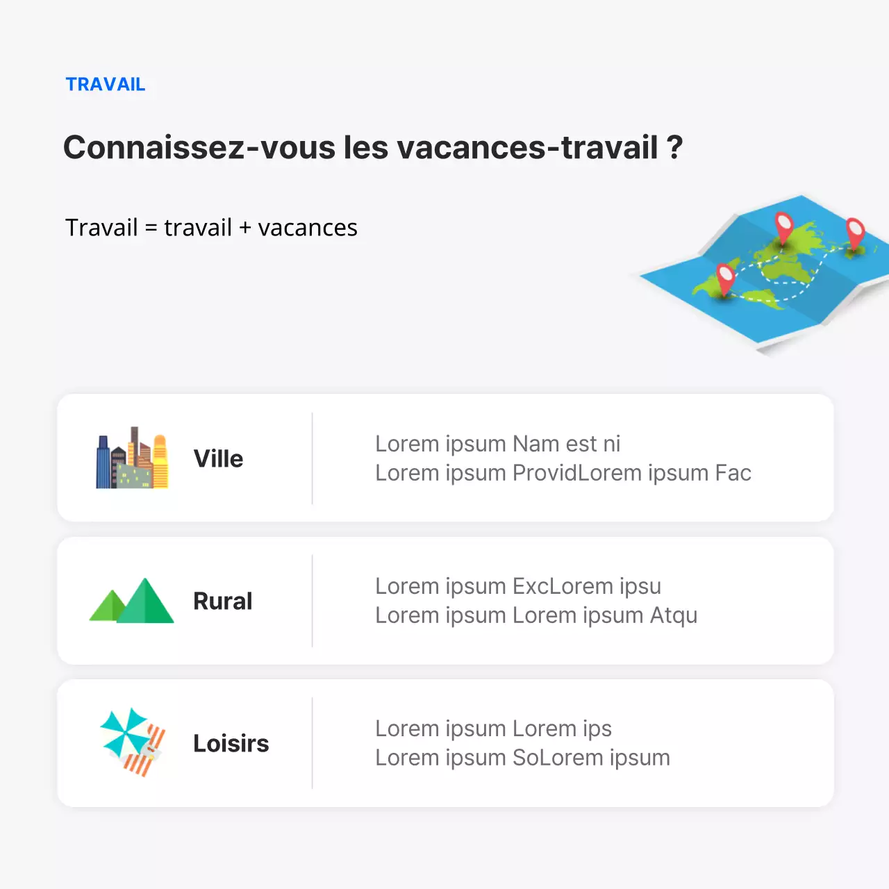 Carte de débat sur le lieu de travail bleue et propre Conception de l'information