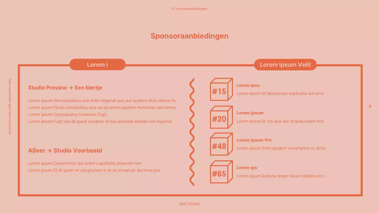 Een kleurrijk voorstel voor filmreclame-sponsoring