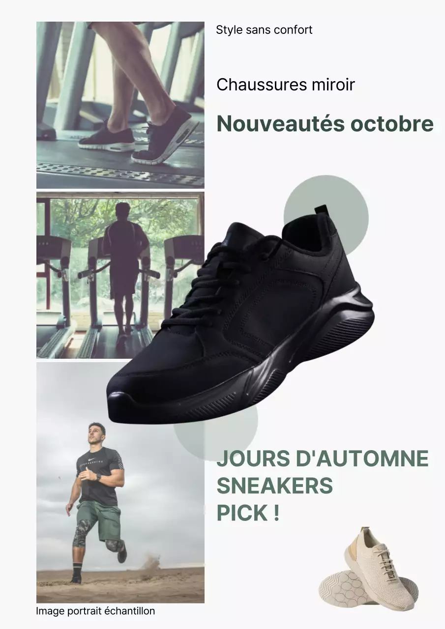 Introduction d'un simple accent de baskets en kaki