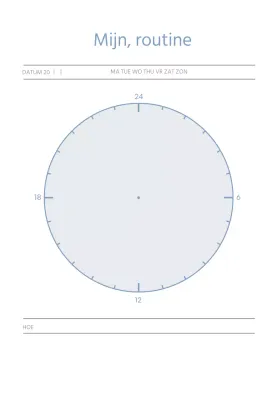 Blauwe vormen eenvoudig plan