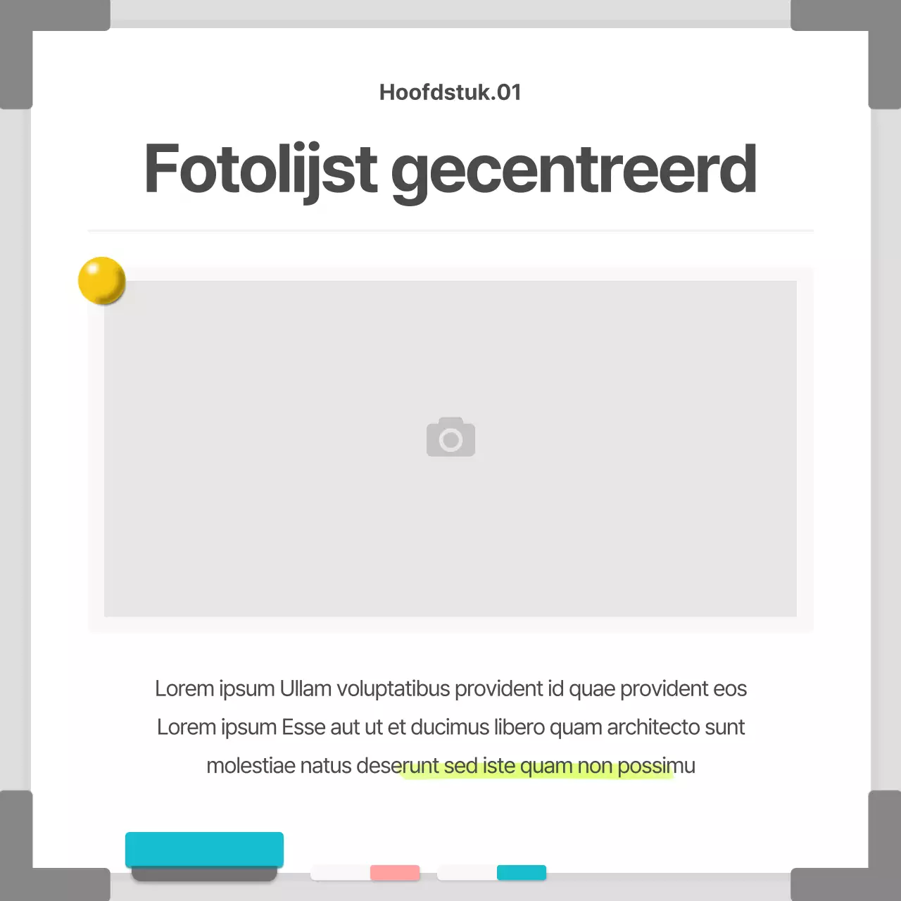 Zakelijk in een wit, eenvoudig whiteboardframe