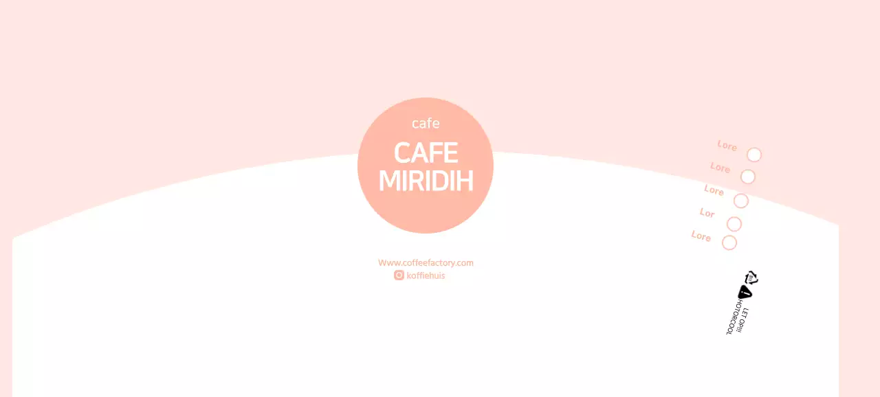 Eenvoudige roze café papieren bekers