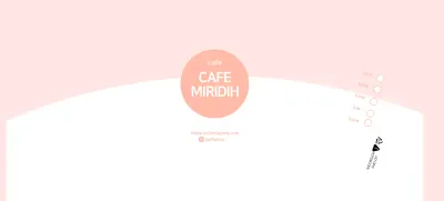 Eenvoudige roze café papieren bekers