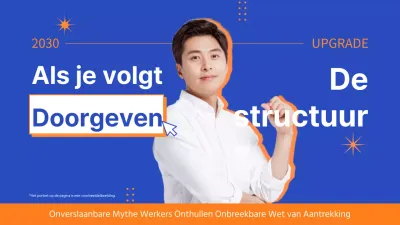 Nette oranje en blauwe persoonlijke verklaring motivatiebrief lezing thumbnail thumbnail
