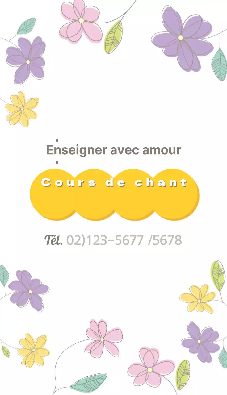 Des leçons de chant enseignées avec amour