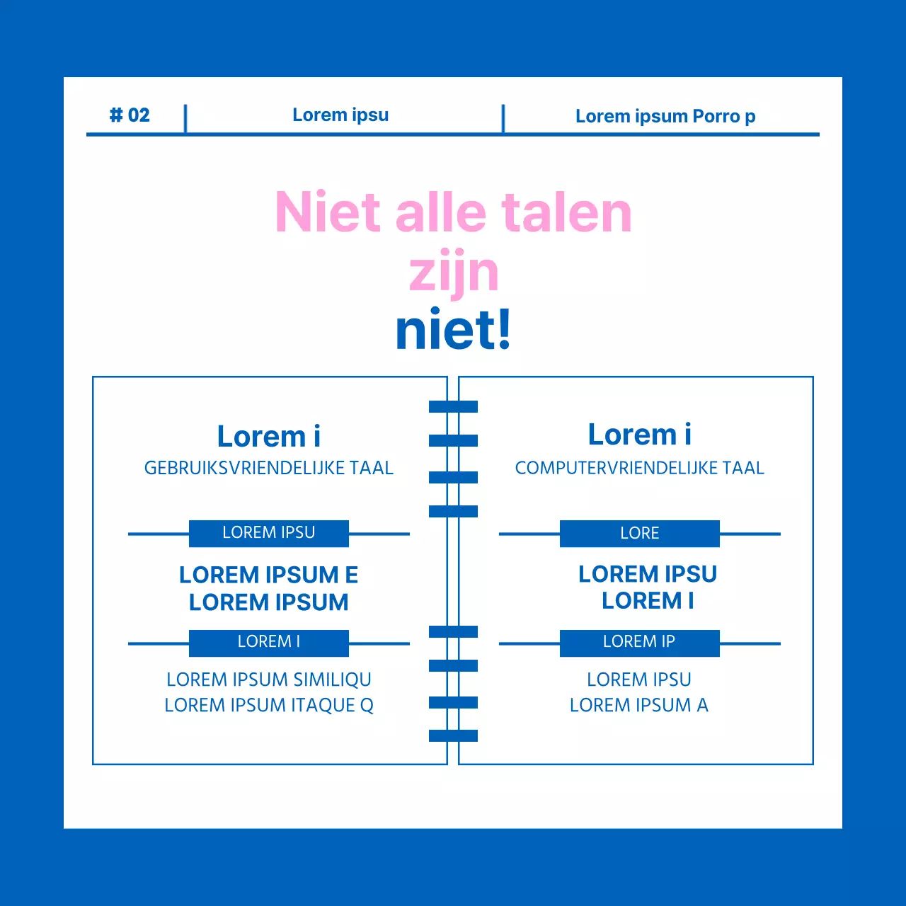 Programmerdag kaart nieuws ontwerp in blauw en roze