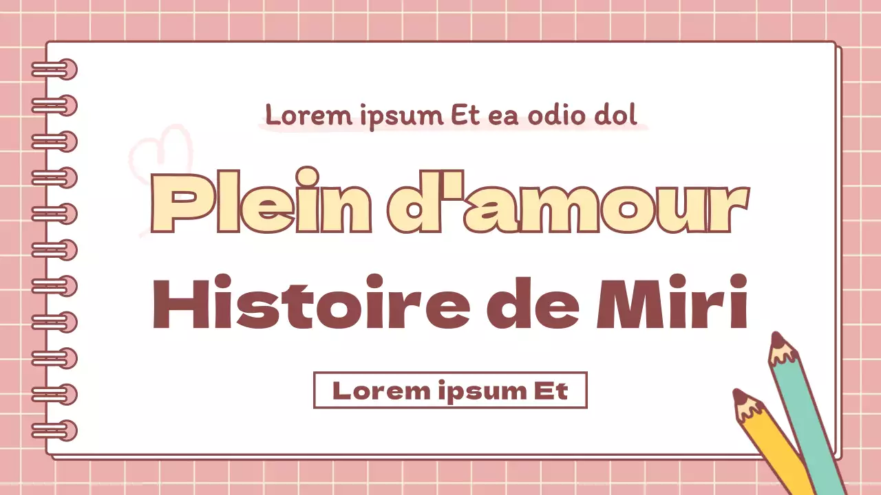 Présentation minimaliste des devoirs de vacances de l'école primaire en rose et jaune