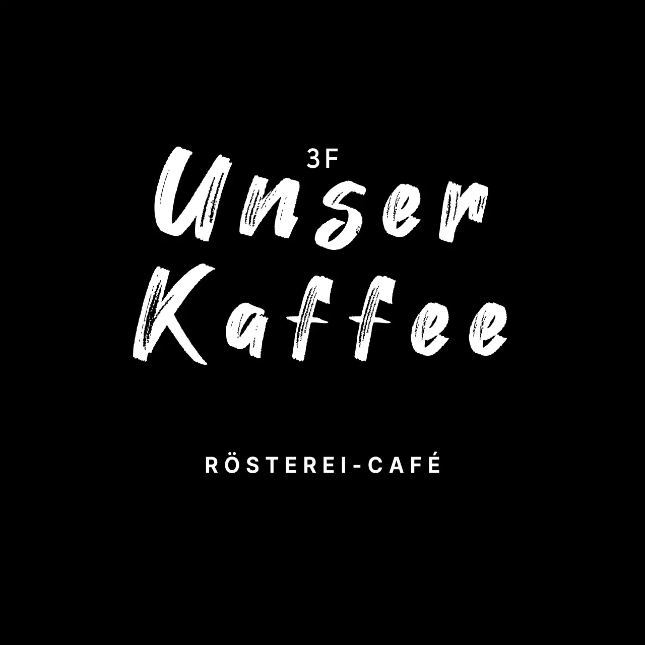 Schwarzes einfaches Cafe-Logo-Schild für Cafe