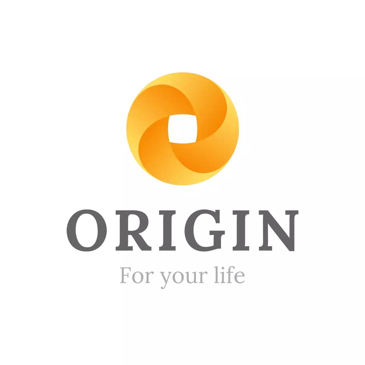 オレンジ モダン 会社案内 ロゴ