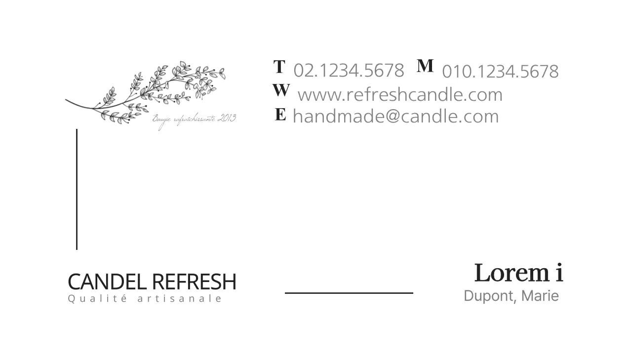 Bougies rafraîchissantes